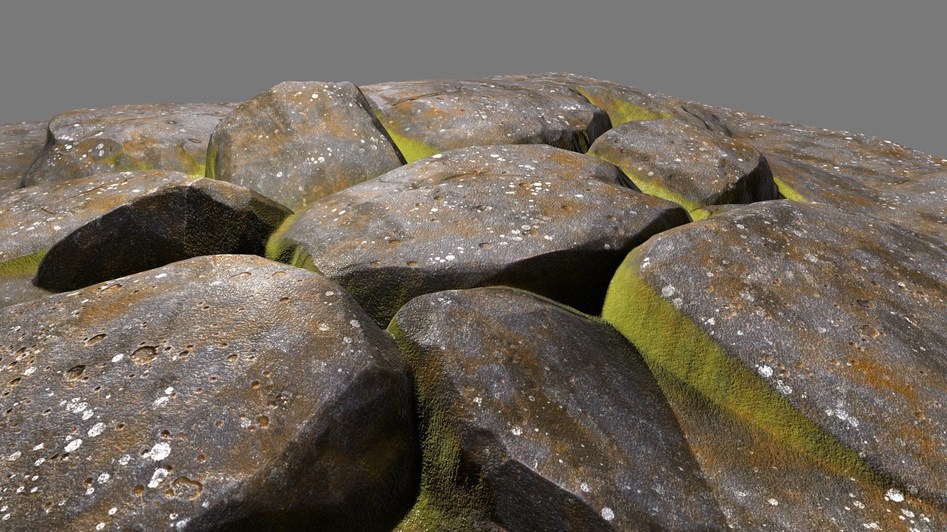Floor Rock Low-poly 3D model_4