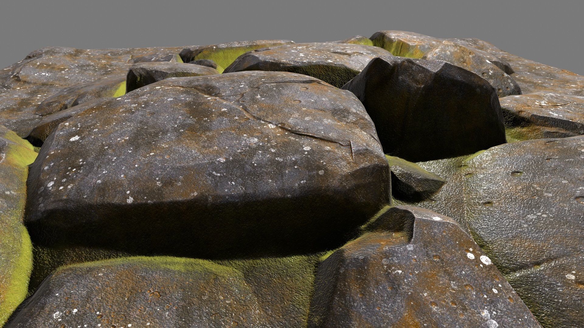Floor Rock Low-poly 3D model_5