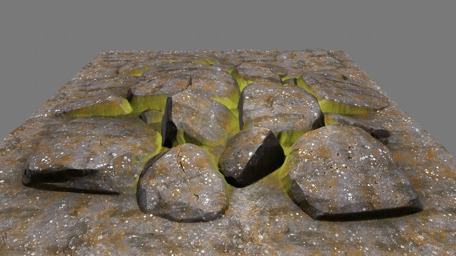 Floor Rock Low-poly 3D model_8