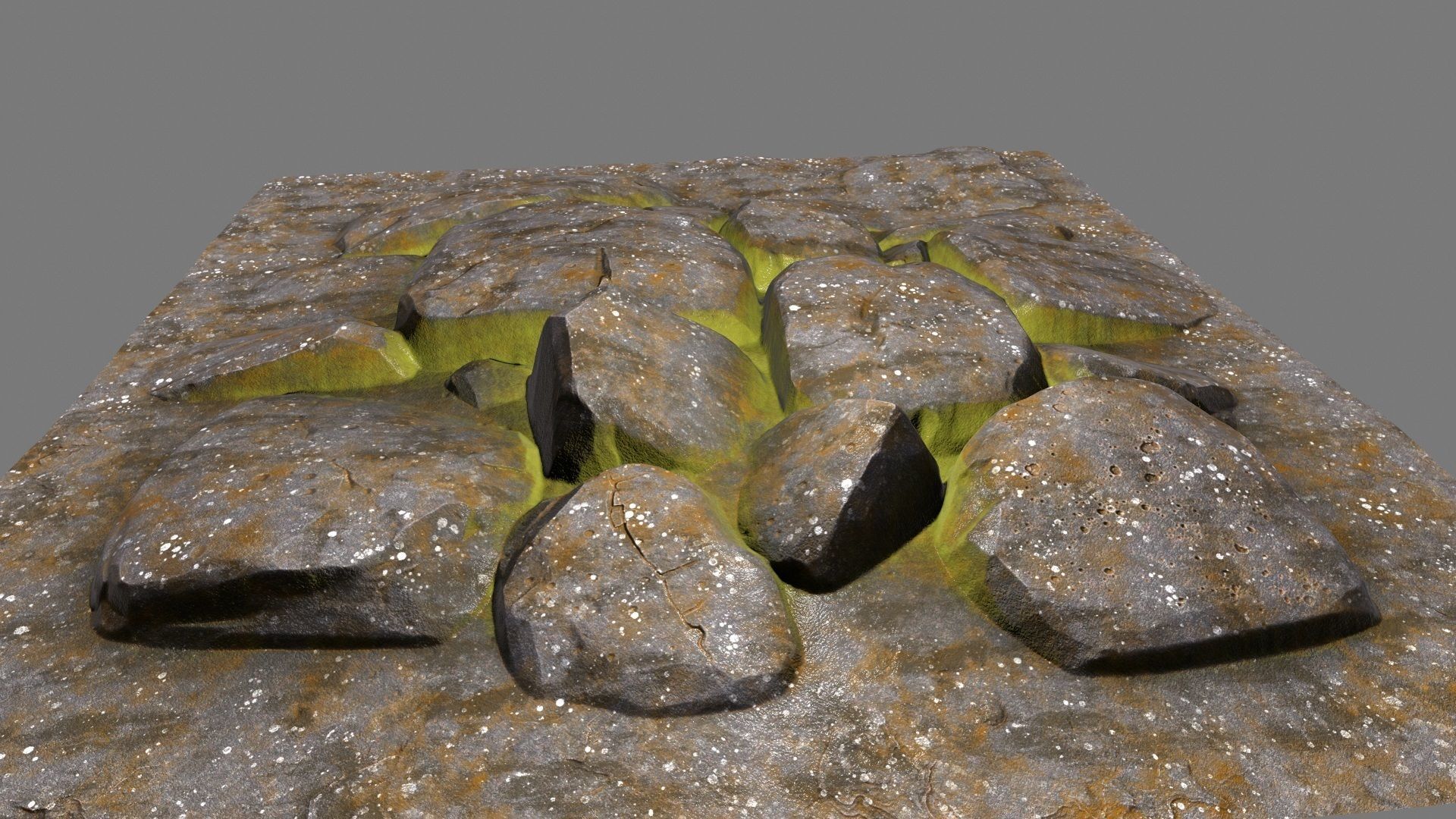 Floor Rock Low-poly 3D model_16
