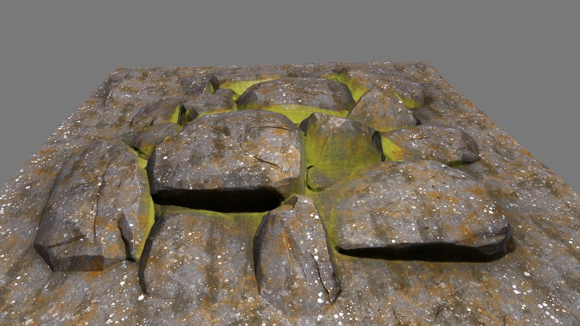 Floor Rock Low-poly 3D model_11