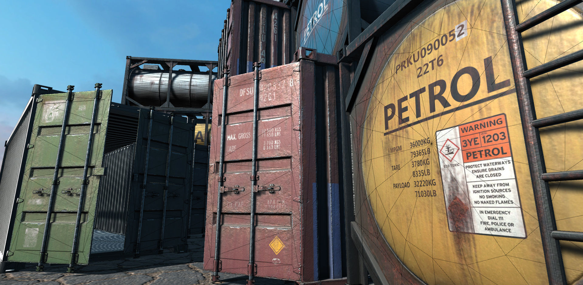 PBR RPG FPS Game Assets Industrial Set v1 Low-poly 3D model_4