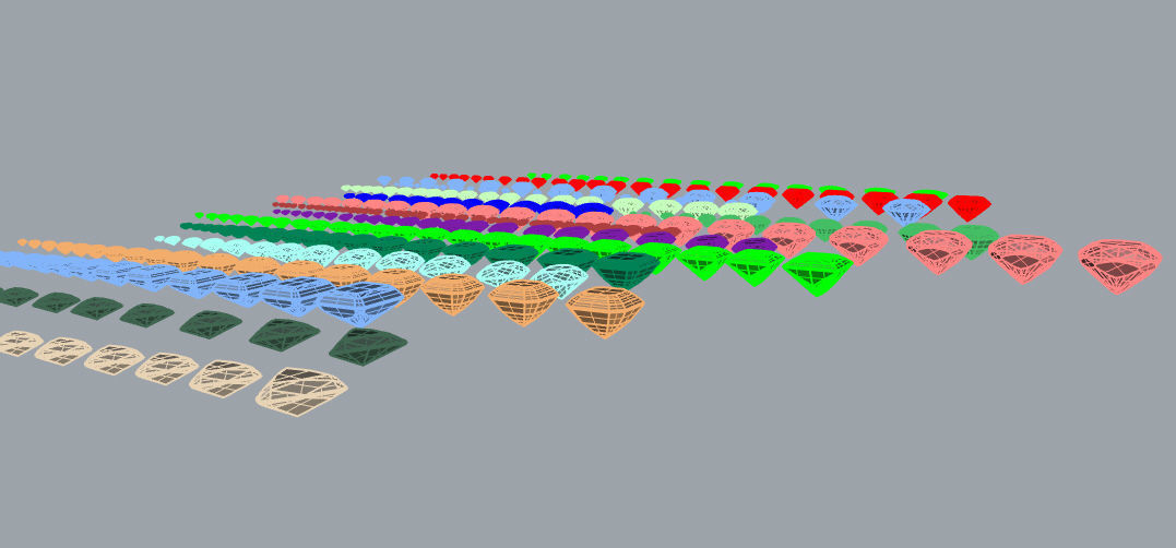 a Package of 320 Stones all shapes and sizes diamonds and gems 3D print model_19