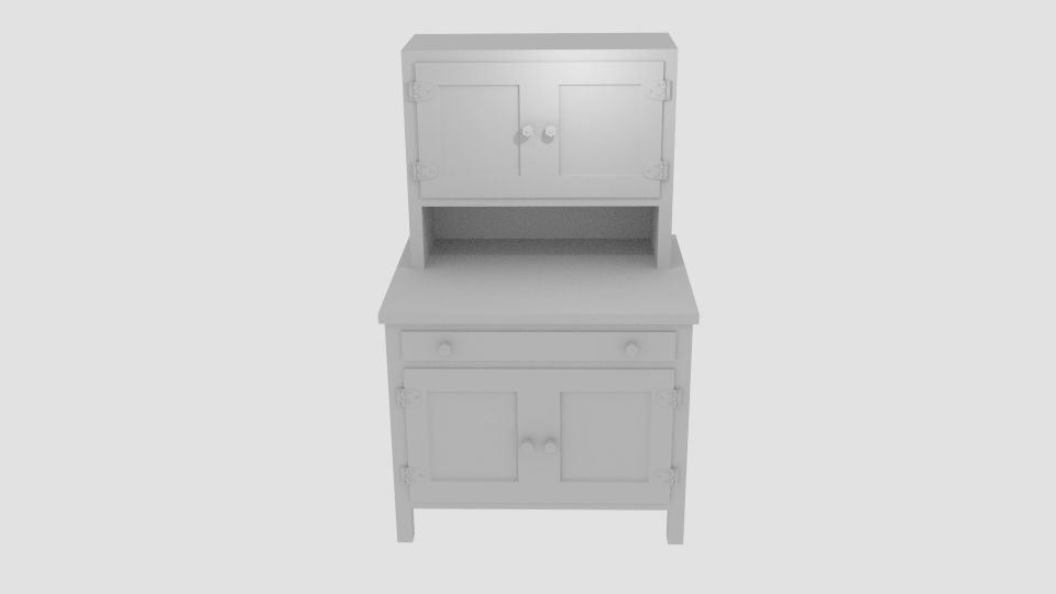  Hoosier Cabinet  3D model_4