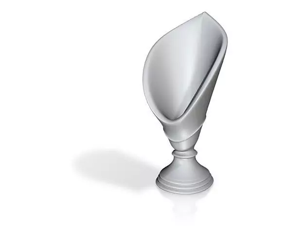 Gold Cup Trophy - square mounting 3D print model_0
