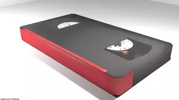 Casette Video Tape 3D model