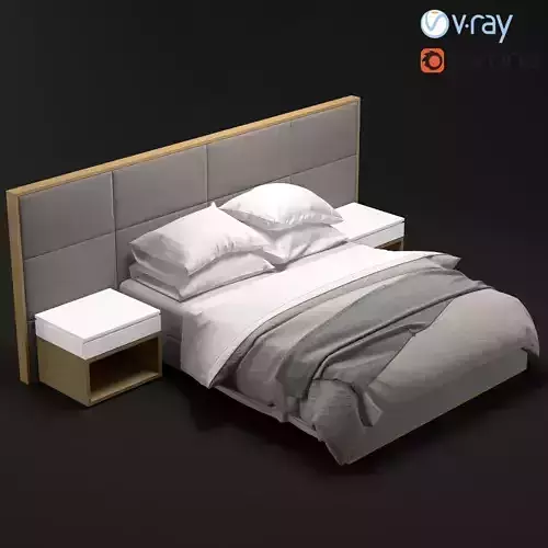 Nate Bedframe 3D model