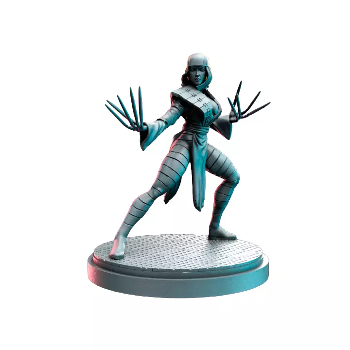 Femme Fingerfatale II - Tabletop RPG Miniature 3D print model