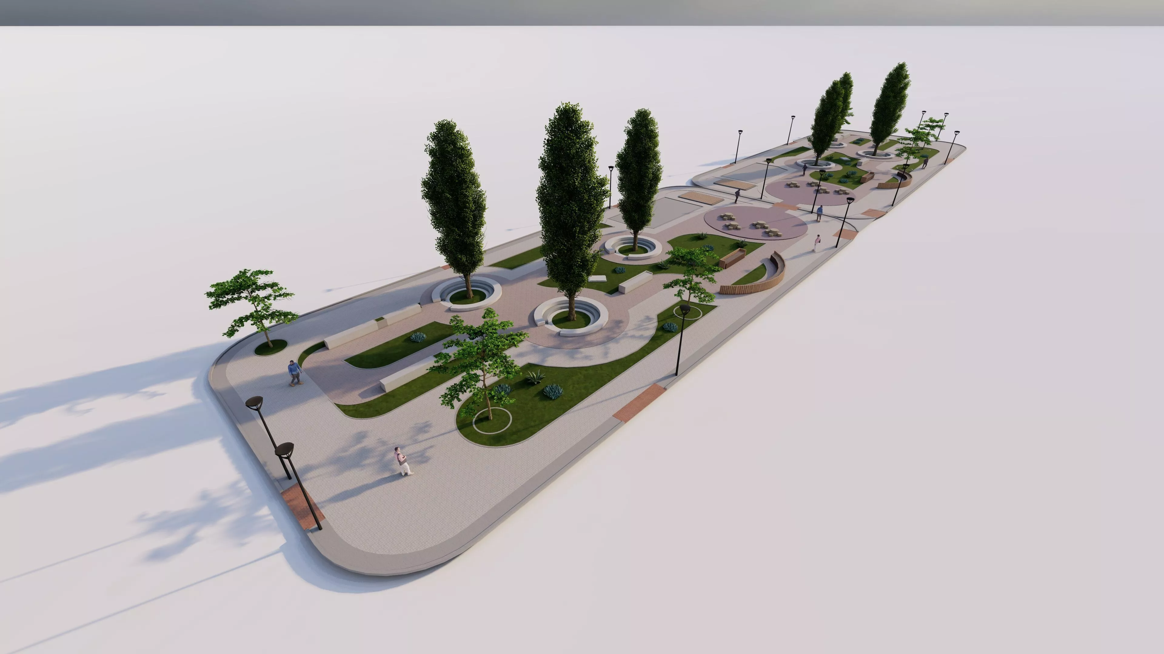 Master park-Regional park project-Private Park Landscape 3D model