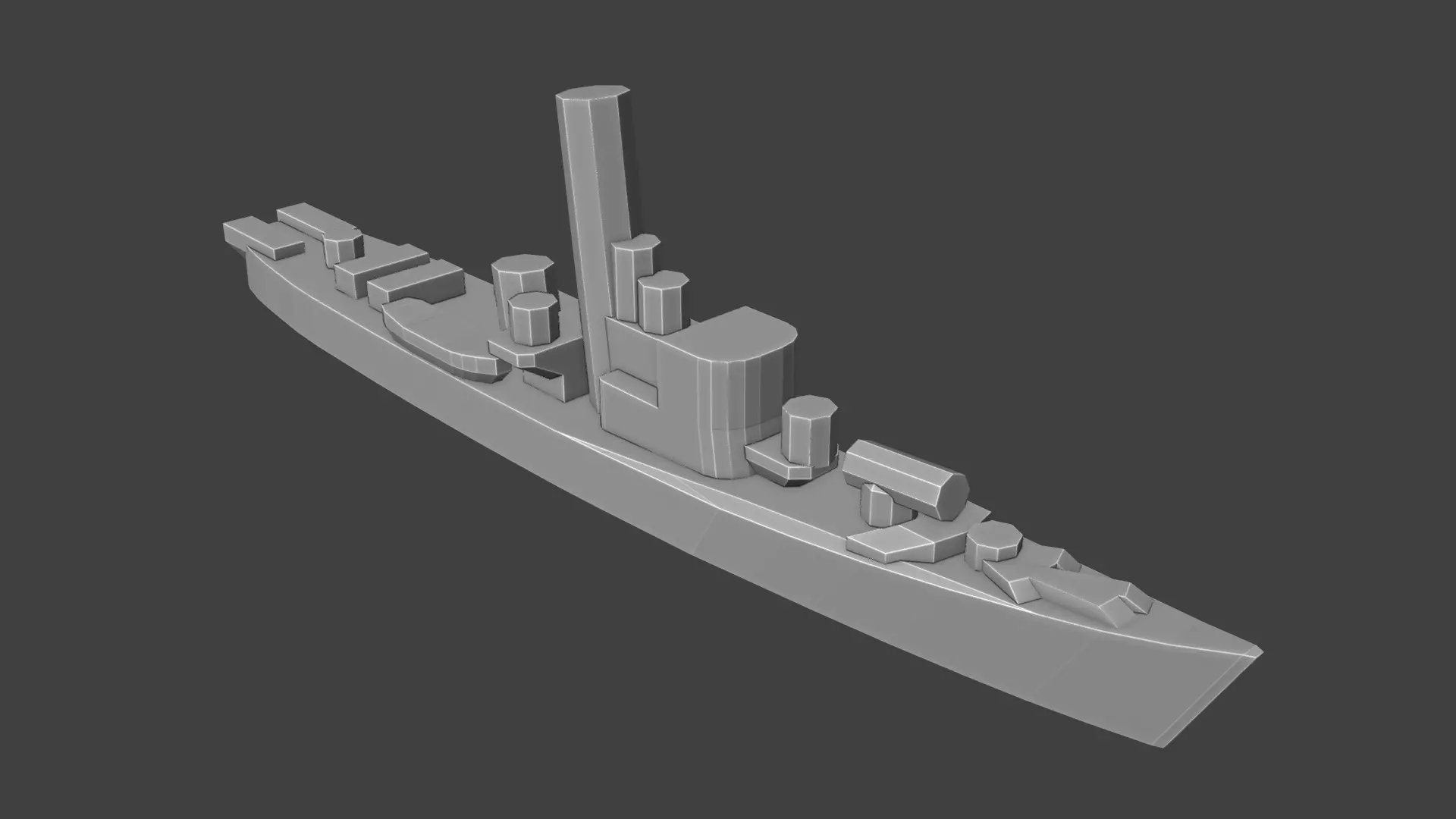Japanese No13 Class Sub Chaser Warship Free 3D print model