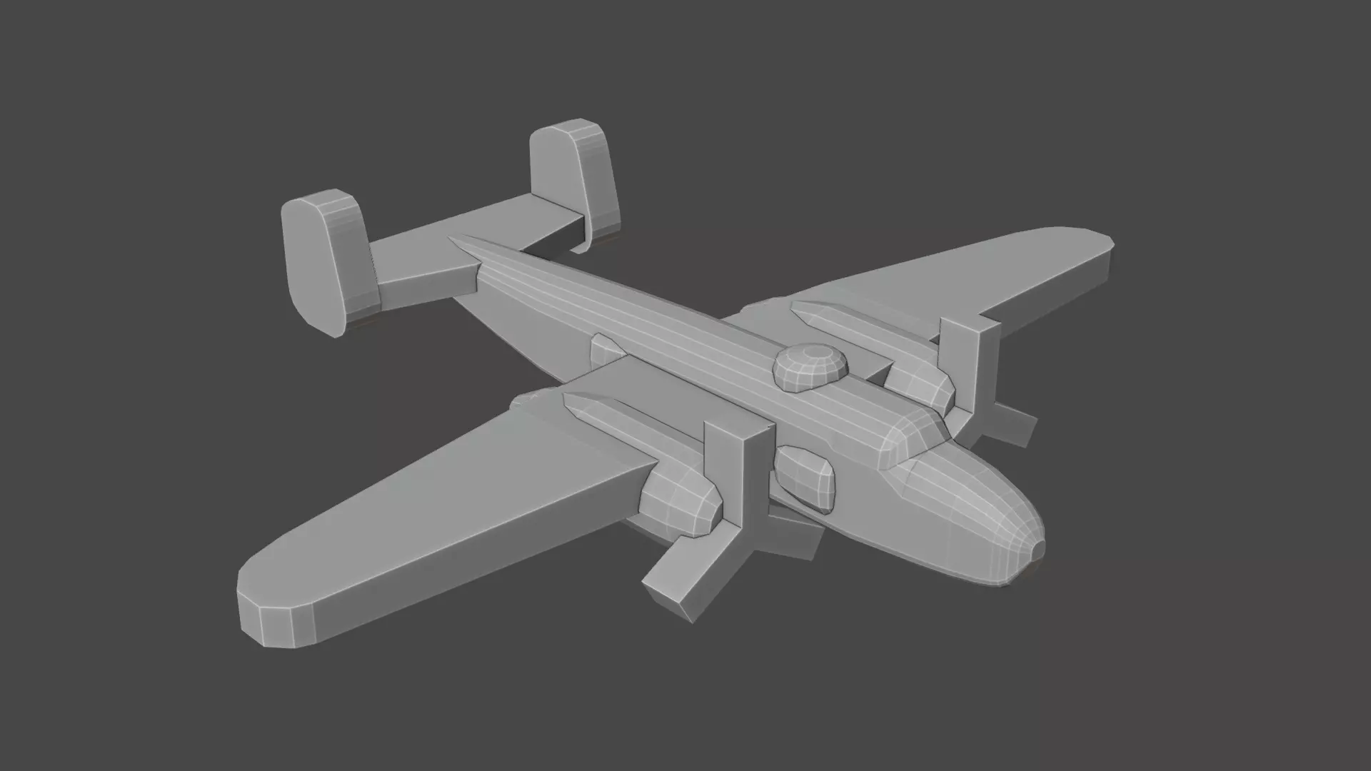 US B-25 Mitchell Bomber Aircraft Free 3D print model