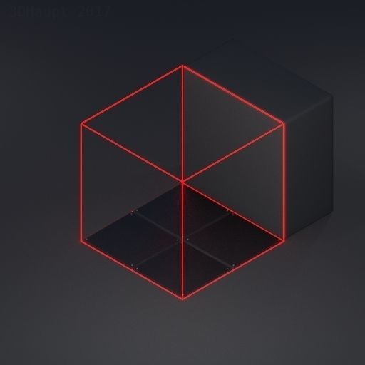 Futuristic Ladders and Stairs Package Blue Version Low-poly 3D model_43