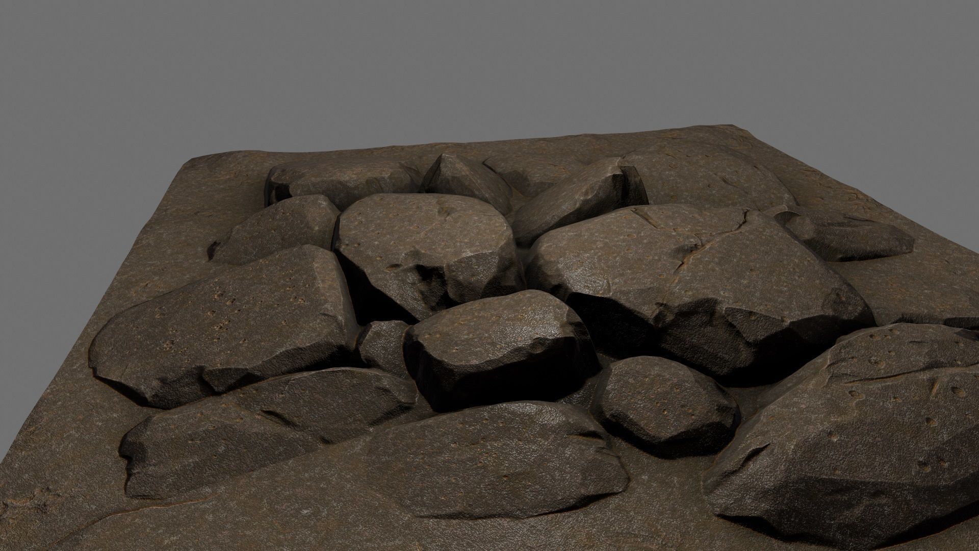 floor rock 02 Low-poly 3D model_13