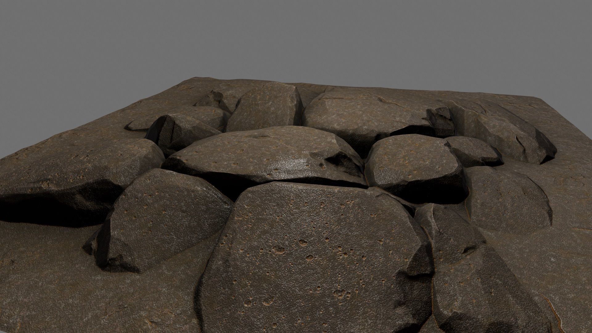 floor rock 02 Low-poly 3D model_9