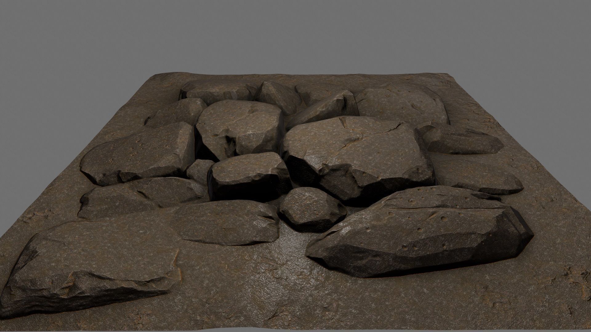 floor rock 02 Low-poly 3D model_11