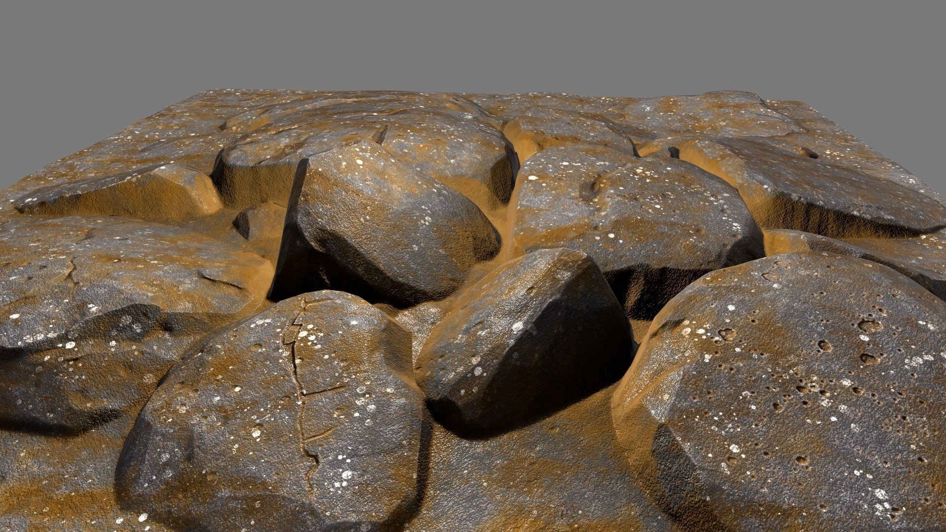 floor rock 04 Low-poly 3D model_6