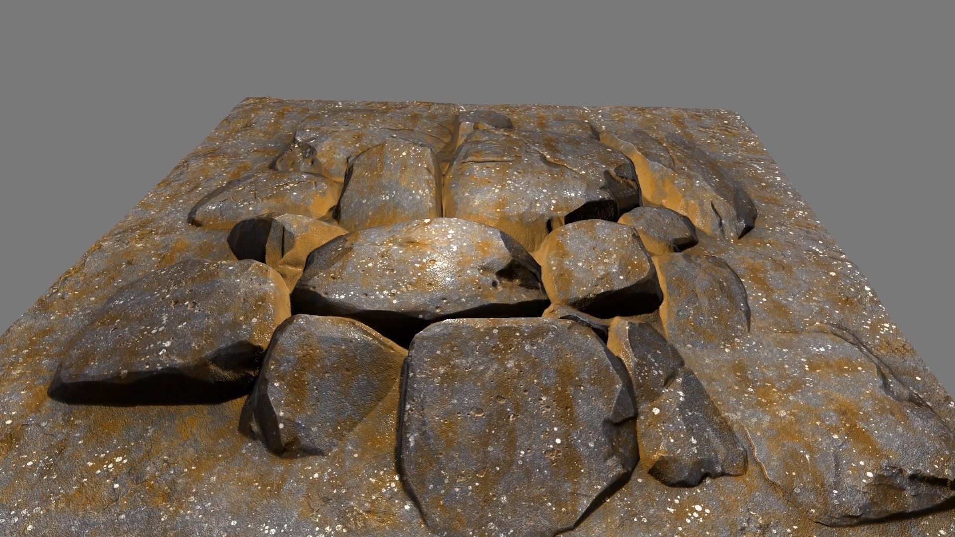 floor rock 04 Low-poly 3D model_8