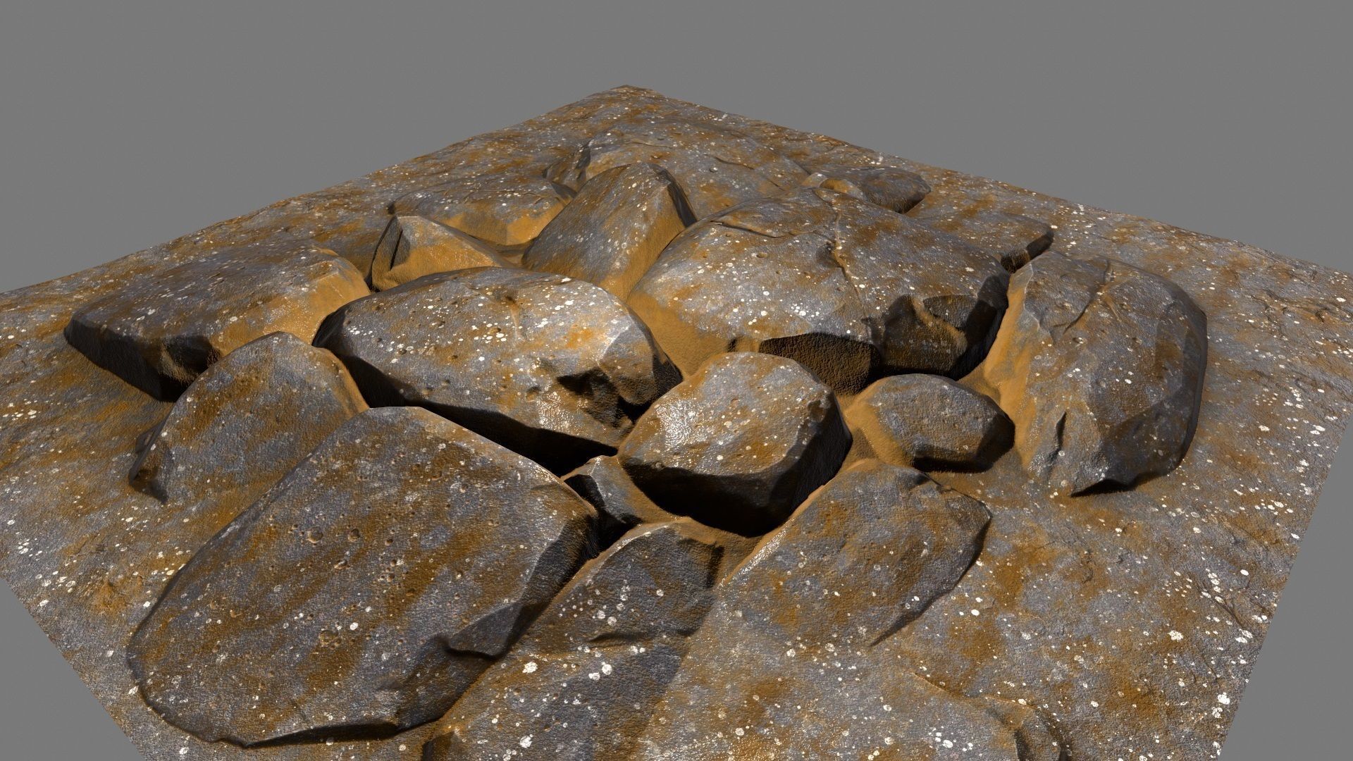 floor rock 04 Low-poly 3D model_7