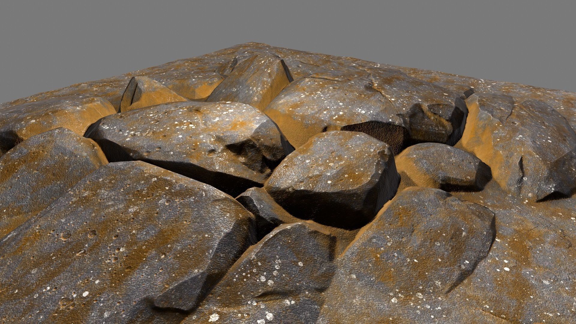 floor rock 04 Low-poly 3D model_9