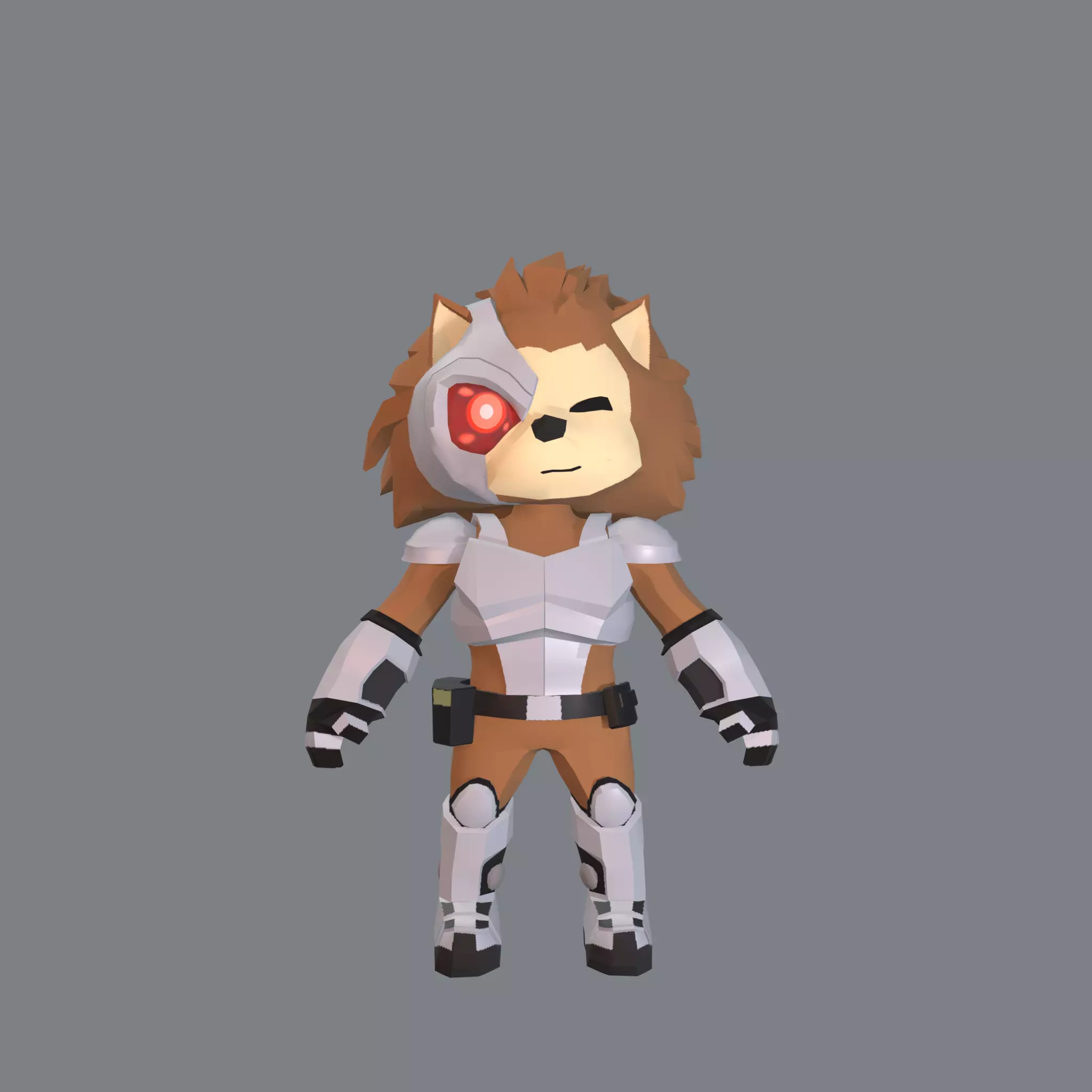 Shady The HedgeHorg Low-poly 3D model