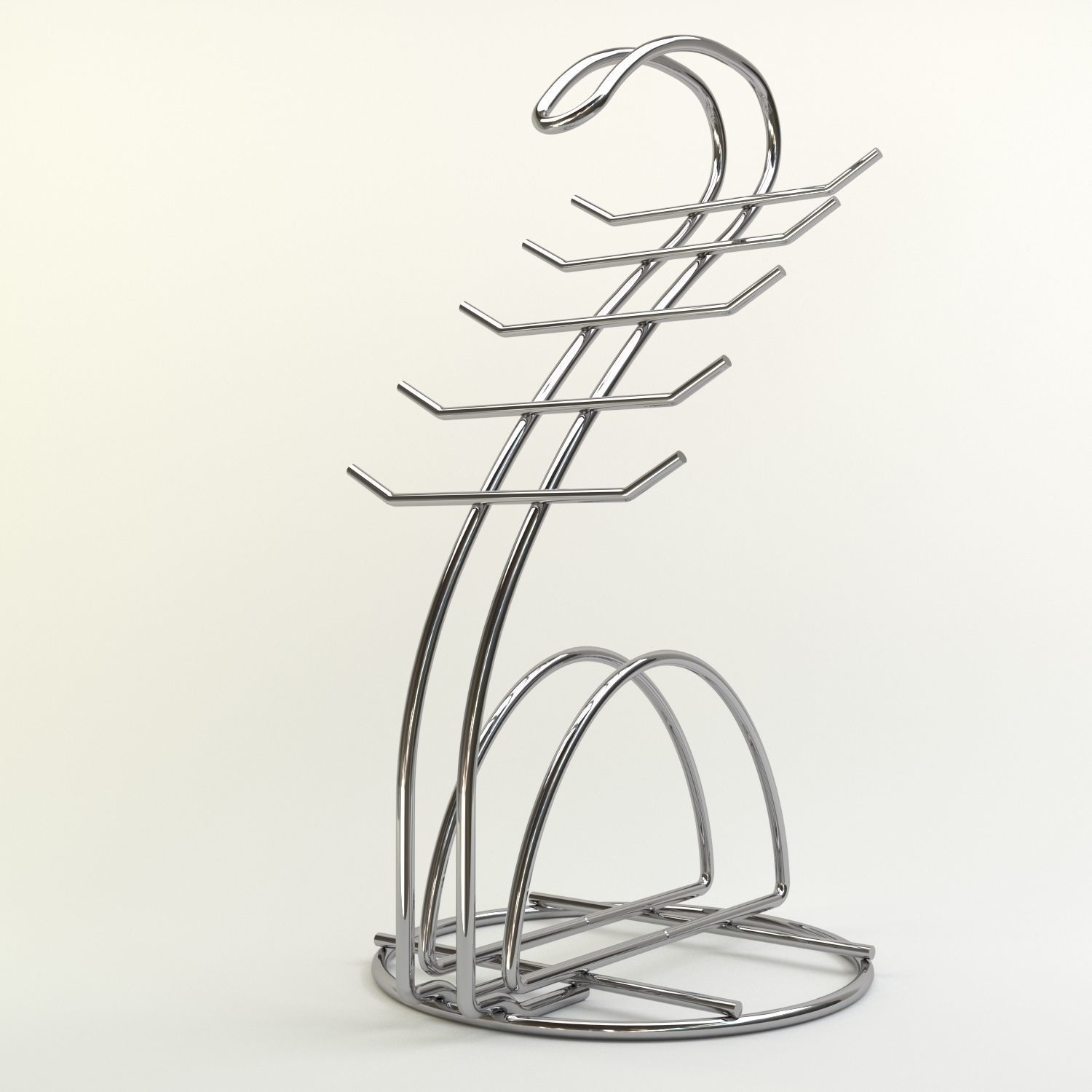 cutlery stand with pepper pot 3D model_16