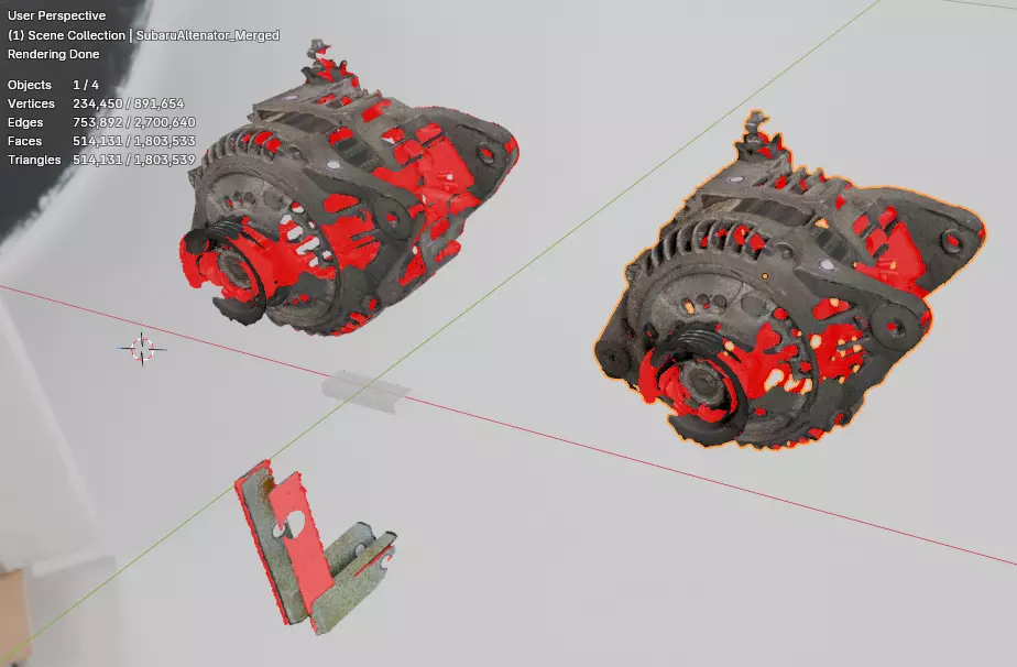 Subaru Electric Alternator 23700AA390 1999-2002 Scan 3D model