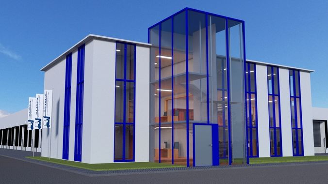 Cross Docking storage 3D model