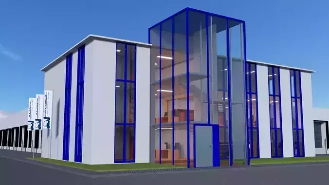 Cross Docking storage 3D model