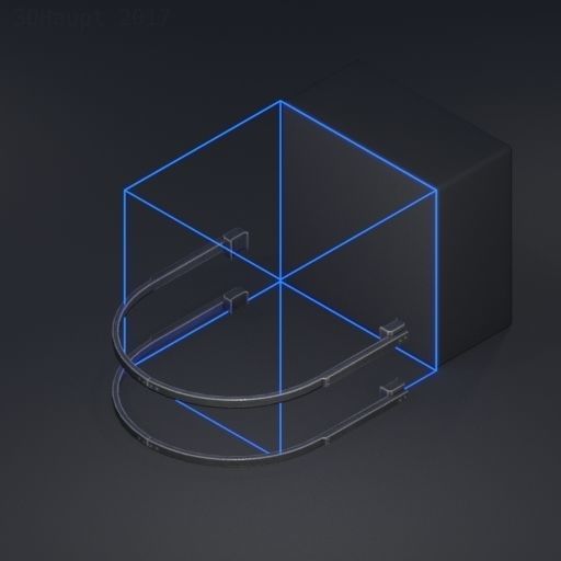 Sci-Fi Ladders and Stairs Package Red Version Low-poly 3D model_38