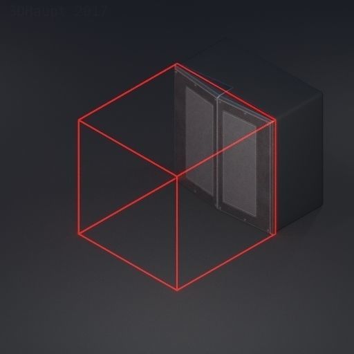 Sci-Fi Ladders and Stairs Package Red Version Low-poly 3D model_100