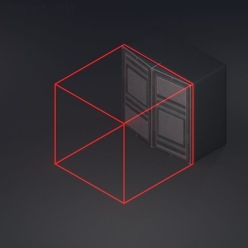 Sci-Fi Ladders and Stairs Package Red Version Low-poly 3D model_99