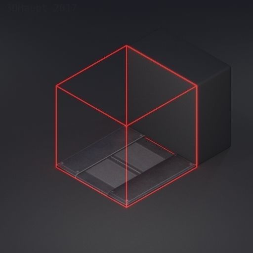 Sci-Fi Ladders and Stairs Package Red Version Low-poly 3D model_87