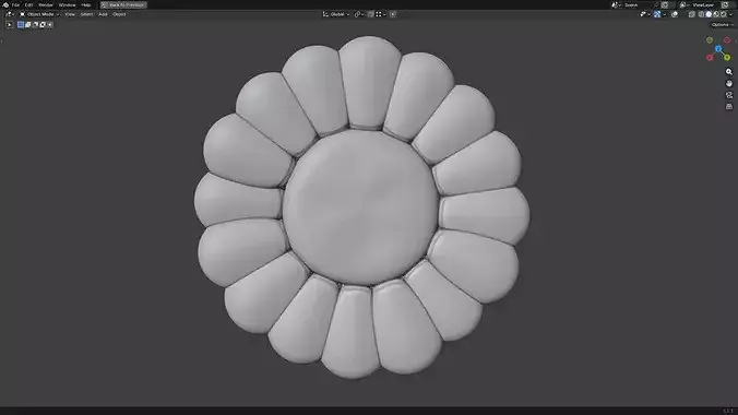 Corn Cob Piece Sliced 3D print model 6