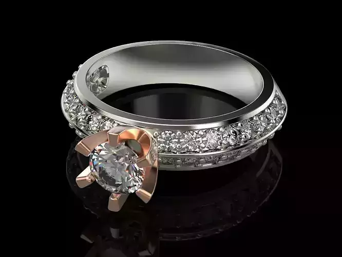 Engagement Ring 3D print model