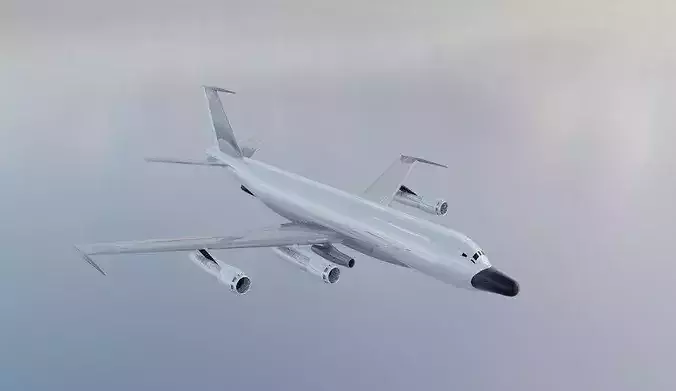 RC-135E Style Military Jet - Custom 1950s Transport