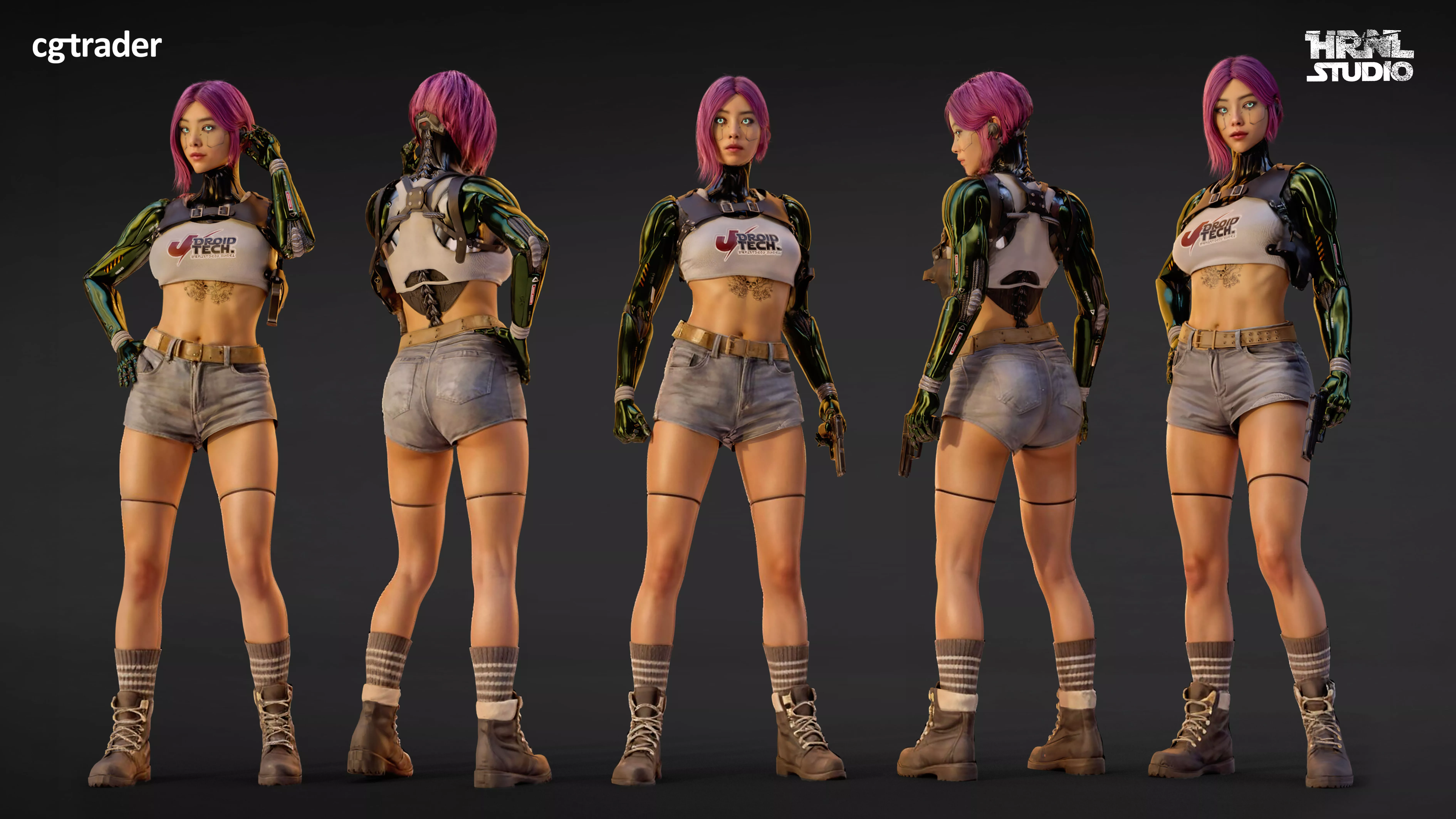 Cyber Girl 2 3D model