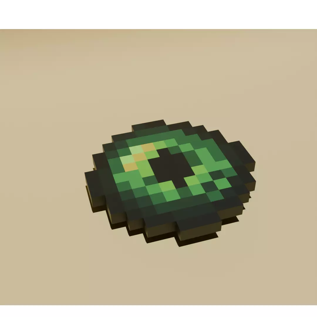Minecraft Eye of Ender Stylized Voxel 3D Model 3D print model