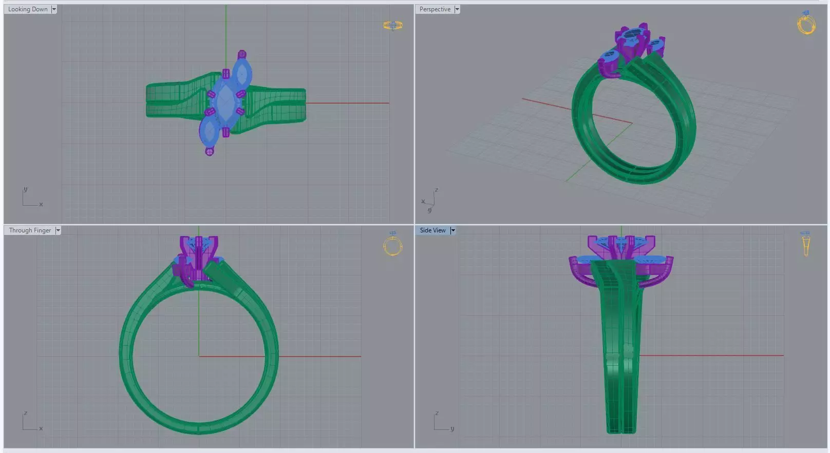 marquee ring 3D model_0