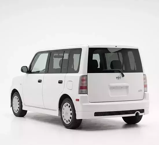 First-Generation Scion xB Toyota bB Box Compact Low-poly 3D model 2
