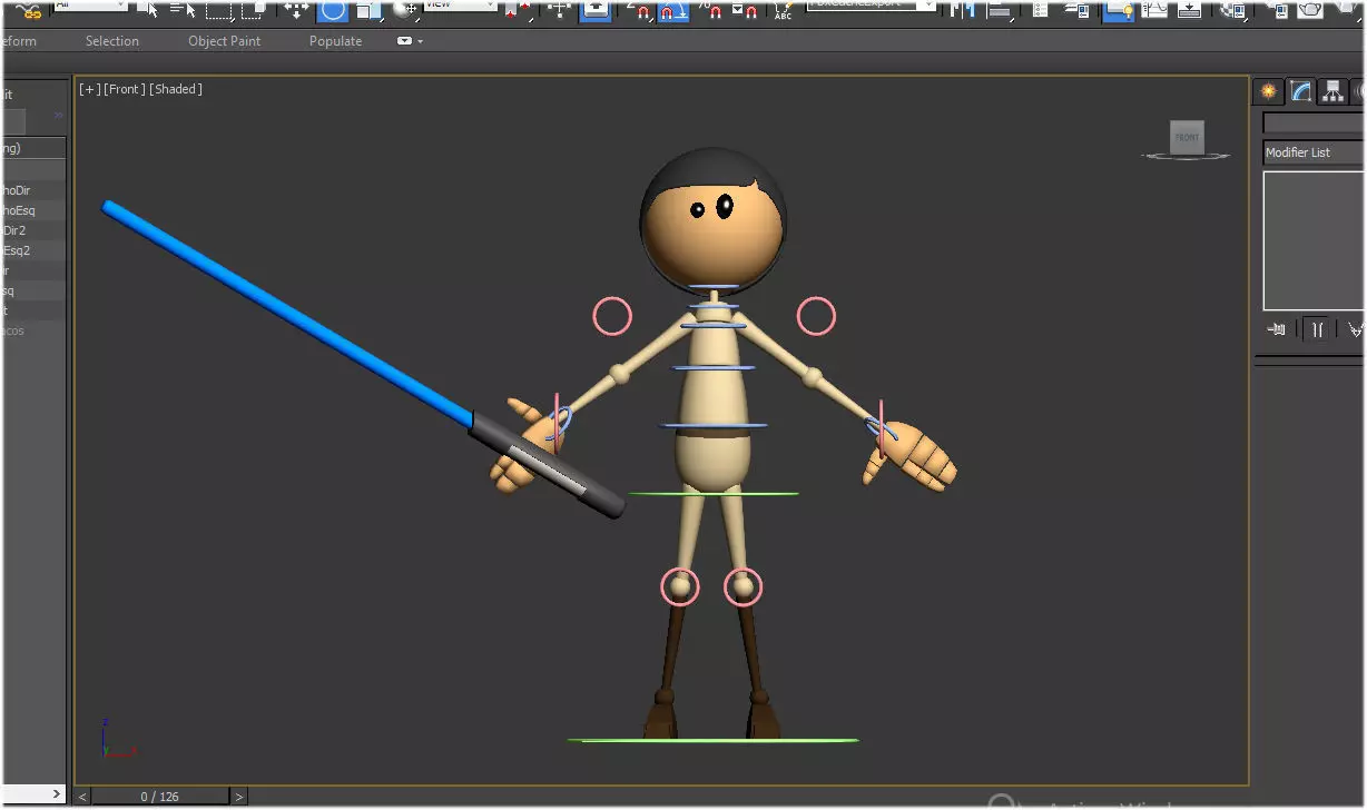 Rigged Toon Luke 3D model