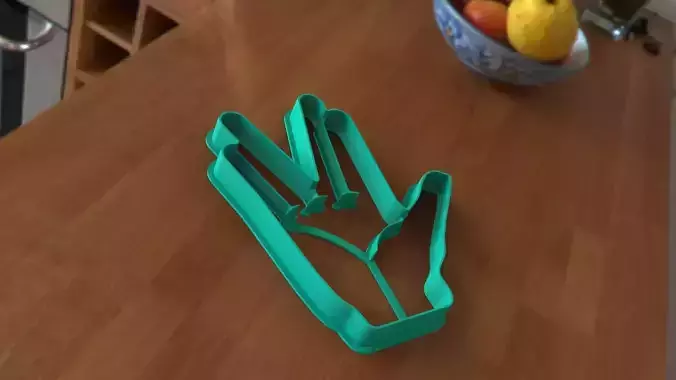 Vulcan Salut Cookie Cutter STAR TREK 3D print model