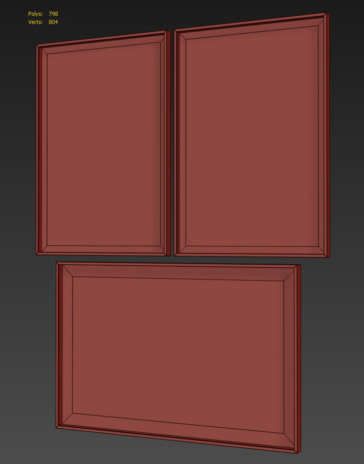 RH MARIA V CANO PHOTOGRAPHY Framed Low-poly 3D model_4