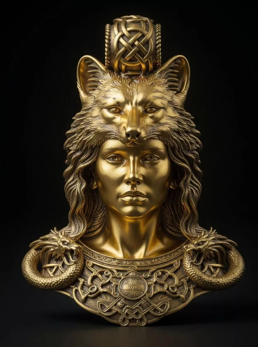 Volva of the Fox Totem Pendant 3D print model