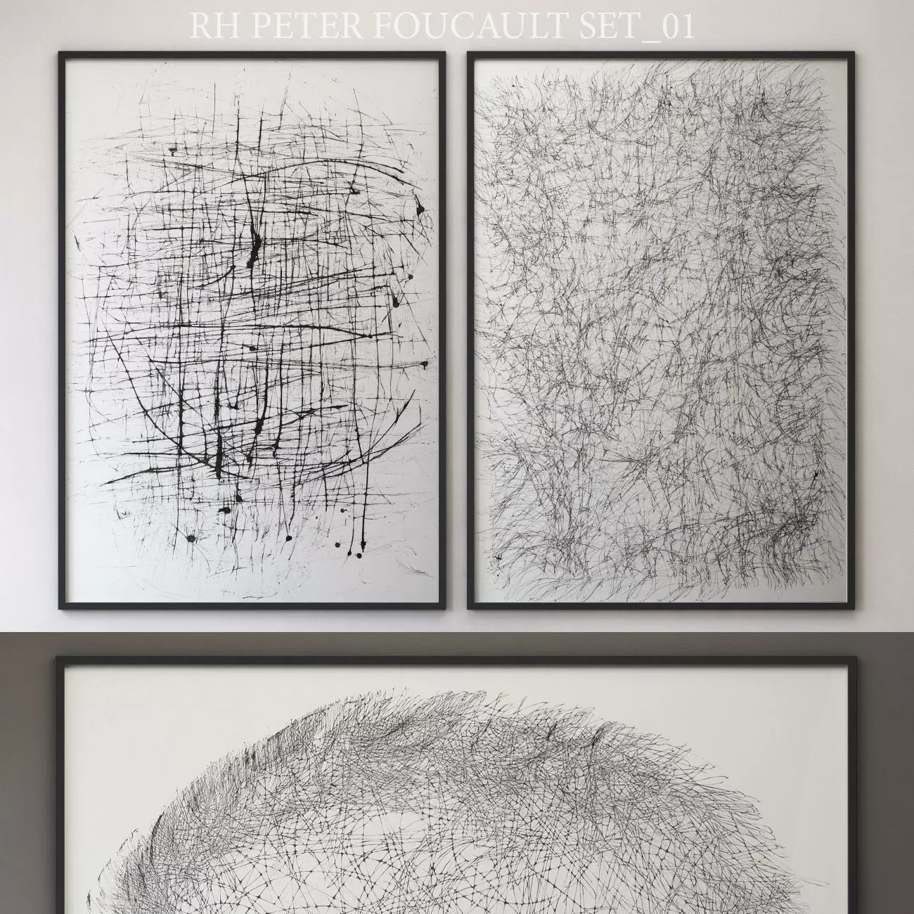 RH PETER FOUCAULT SET-01 Low-poly 3D model_0