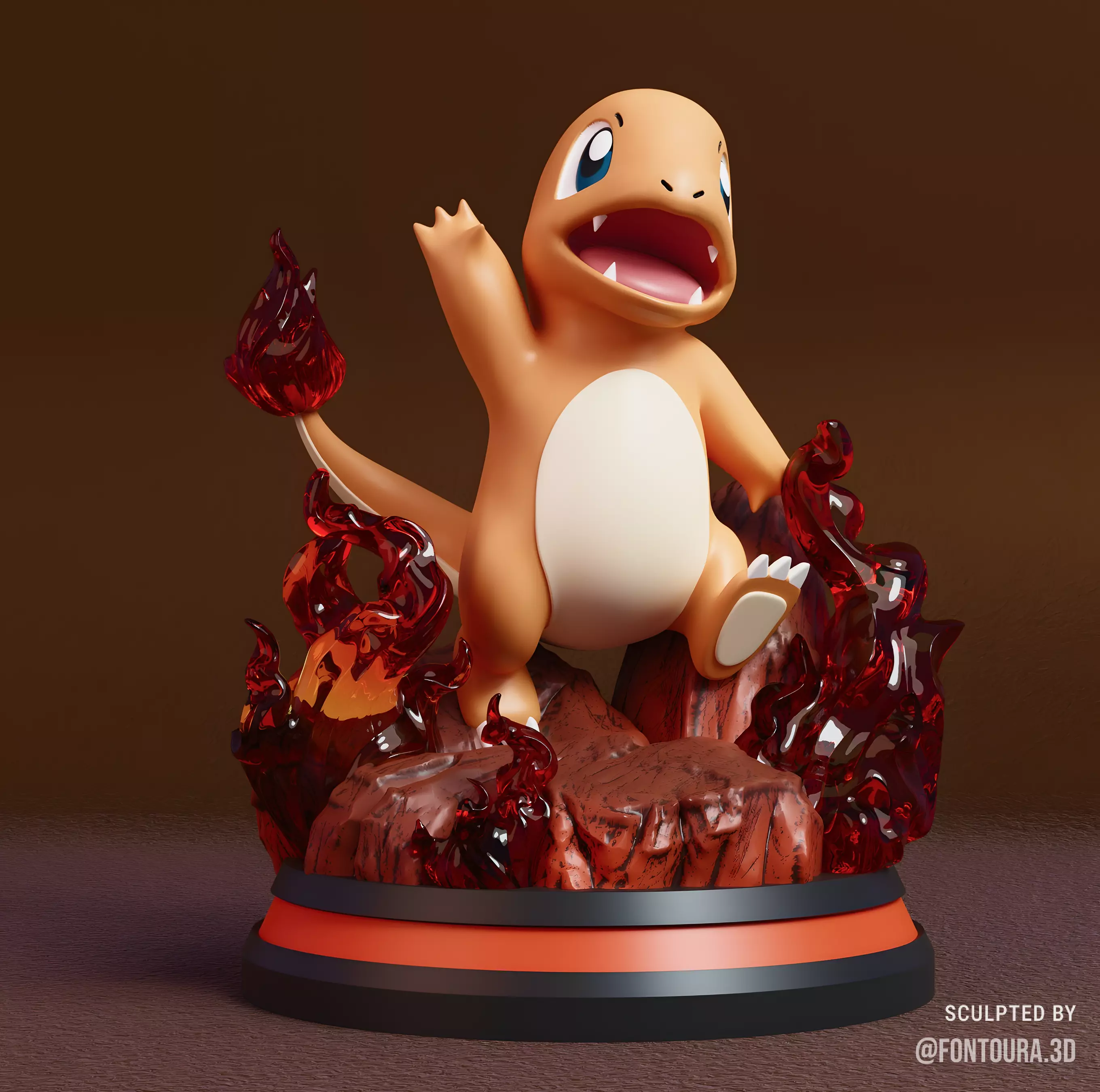 Pokemon - Charmander Figure 3D print model