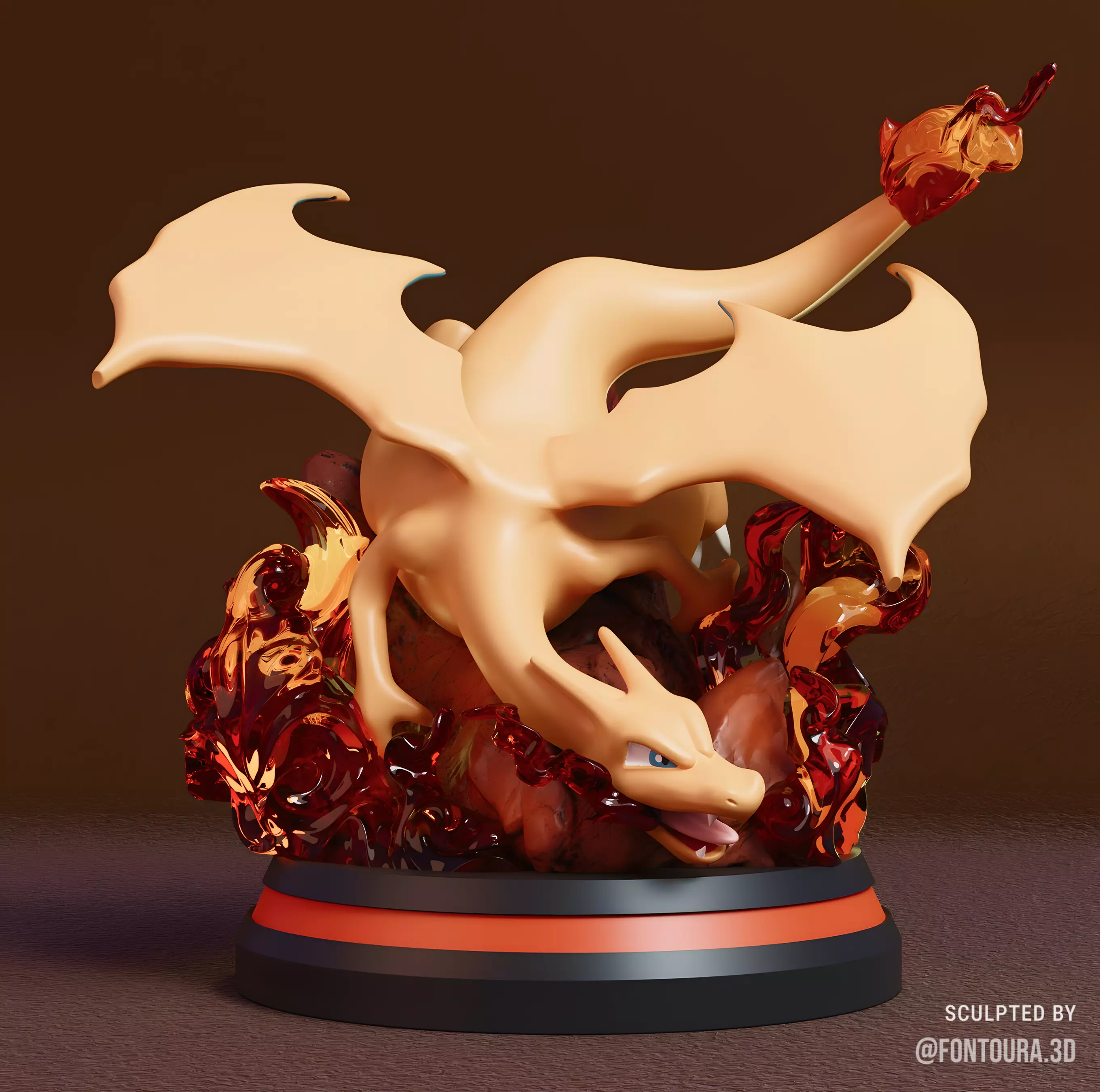 Pokemon - Charizard Figure 3D print model