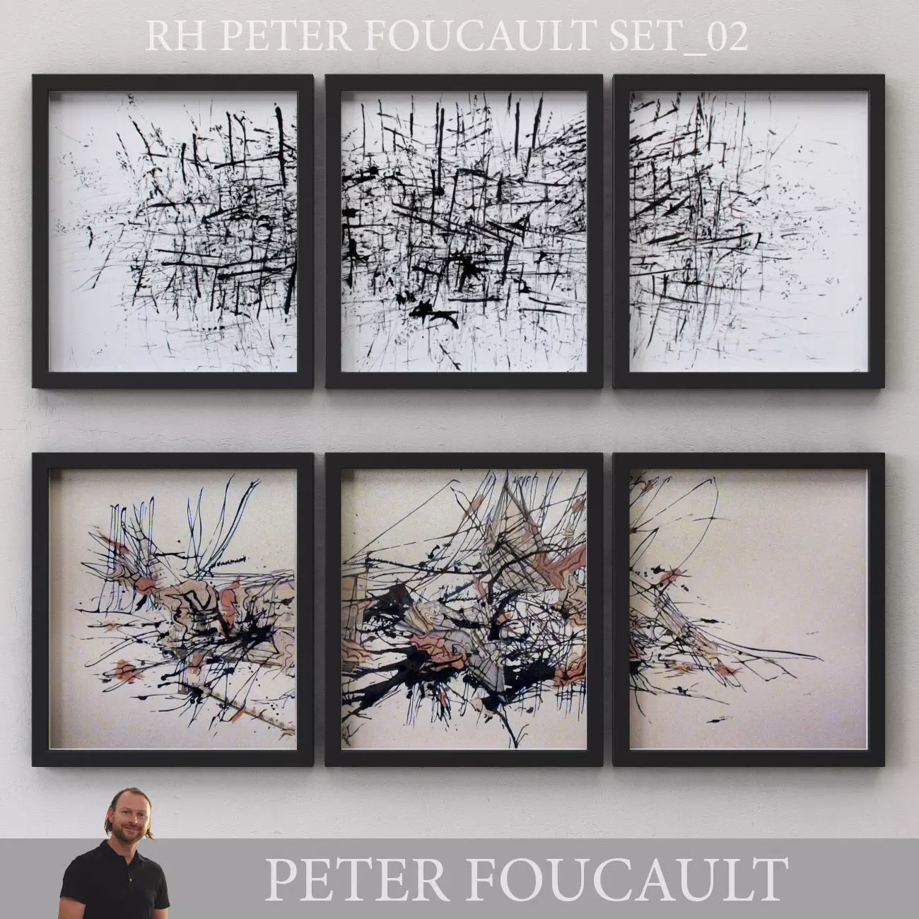 PETER FOUCAULT SET-02 Framed Low-poly 3D model_0