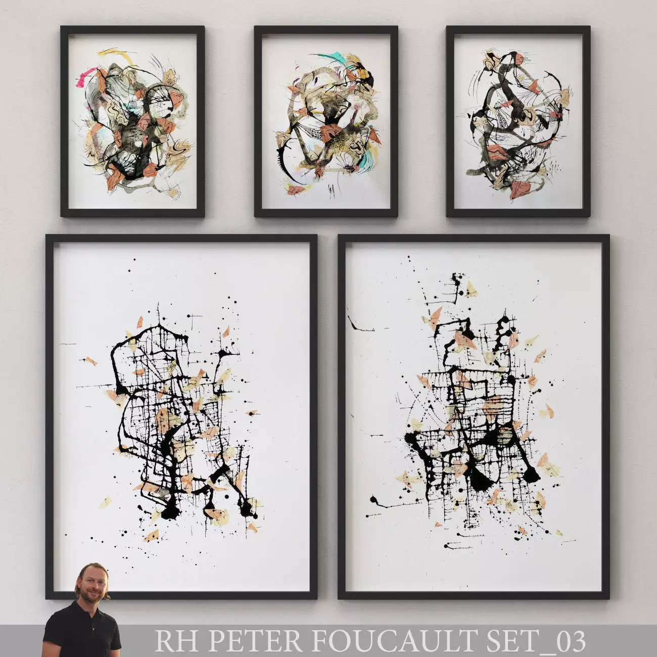 PETER FOUCAULT SET-03 Framed Low-poly 3D model_0