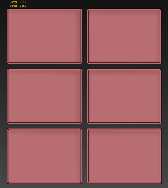 PETER FOUCAULT Set-04 Framed Low-poly 3D model_1