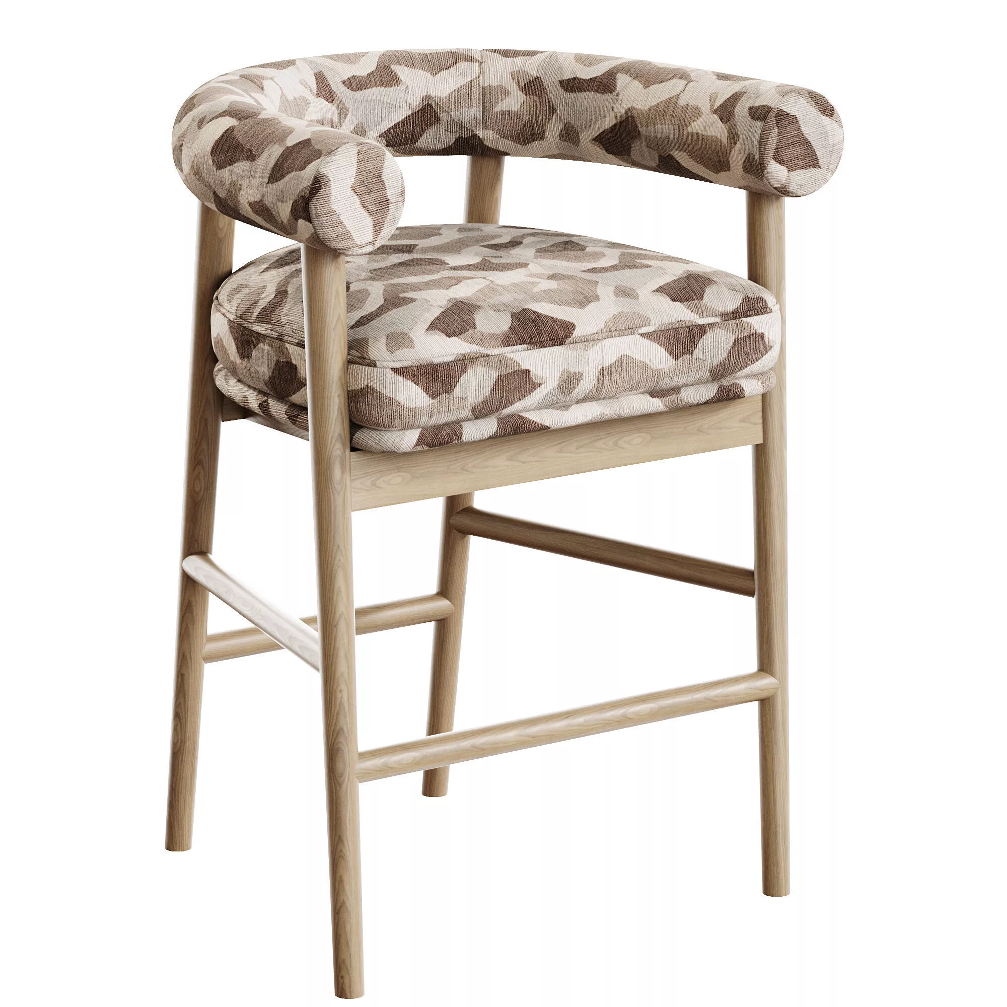 Spara Performance Vegan Leather Counter Stool Low-poly 3D model